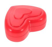 Lurrose Battery Operated Heartbeat Simulator Box for Stuffed Animals with Included Lr44 Button Batteries, Plastic Heart-shaped Design Compatible with Puppy and Pet for Calming and Soothing