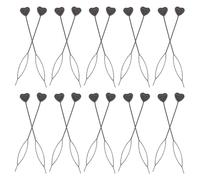 Lurrose Bead Automatic Braids 20pcs Heart Shaped Tool Hair for Styling Black Plastic Beads Loader Creating Enthusiasts