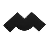 Lurrose Beard for Measurement Indicators and Grooming Personal Barber Reusable Stencil Card, Black Plastic Beard Shaping Tool with Versatile Use and Ergonomic Design Shops