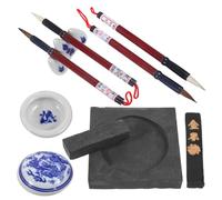 Lurrose Beginner Chinese Calligraphy Set Fan-shaped Four Treasures Kit