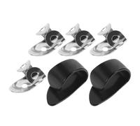 Lurrose Beginner Guitar Picks for Acoustic and Electric Guitar Stainless Steel Finger Picks Quick Wear and Versatile Design for Fingerstyle Playing