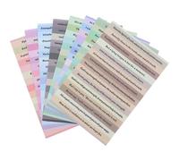 Lurrose Bible Quote Stickers 8 Sheets for Journaling and Scrapbooking, English Phrase Decals for Planner Accessories, Water Bottle and Laptop Decoration, Christian Bible Verse Stickers