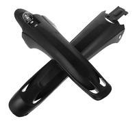 Lurrose Bicycle Mudguard Set Black Plastic Fenders for Mountain Bike | Effective Mud Protection, Easy Installation, Versatile Fit for Cycling and Countryside Rides