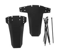 Lurrose Bike Mudguard Front and Rear Set for Mountain and Road Bikes Lightweight Pp Material with Carbon Fiber Look, Precise Fit and Blocking Harsh Weather for Wet Rides and Outdoor