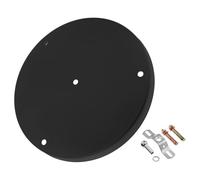 Lurrose Black Ceiling Medallion Round Canopy Decorative Light Fixture Base Plate with Pendant Holder for Dining Ceiling Fan and Lamp Fixtures Flush Mount Cover for Home Lighting