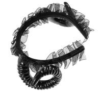 Lurrose Black Devil's Horns Headband for Halloween Parties and Cosplay, Cloth and Plastic Material with Non-skid Feature Suitable for Hair Types and Head Sizes, Stylish Halloween Hair