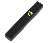 Lurrose Black Resin Mezuzah Case Jewish Door Decoration for Family Corrosion-Resistant Mezuzah Easy Installation