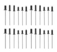 Lurrose Blind Rivet Assortment Set in Plastic Storage Box Aluminum 120pcs with Flange Pop Rivets Sturdy with Good Temperature and Acid Resistance for Indoor and Outdoor Use
