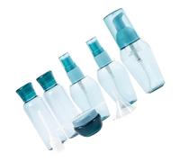 Lurrose Blue Travel Cosmetic Bottles with Lotion Storage Dispensers, Easy to Carry Refillable Bottles for Lotions and Shower Gels, Simple and Stylish Design for Travel Use