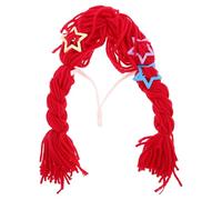 Lurrose Braided Pet Wig 2 Pack Clip in Pet Wig Lightweight Nonirritating Yarn Hairpiece Cosplay Costume Events Birthday Parties Cat Accessory