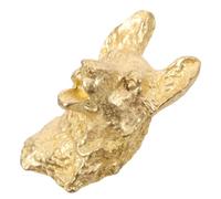 Lurrose Brass Cabinet Door Knob Wolf Easy to Install Vintage Style Drawer Pull Handle for Cupboards Wardrobes Dressers Multi Functional Furniture Hardware with