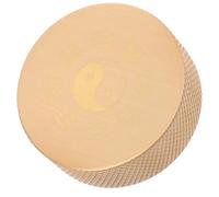 Lurrose Brass Paperweights round Solid Brass Paperweight Traditional Chinese Design Elegant Office Desk Paper Weight for Writers and Artists