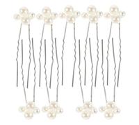 Lurrose Bridal Wedding Hair Pins with Imitation Pearl and Copper 9pcs Vintage Classic Elegant Decorative Hair Accessories for Brides and Women, for Wedding and Daily Wear