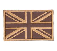 Lurrose Brown Cloth 5 Pcs Union Jack Patch Sew Badges Patches with Easy Attachment and Removal for Clothes Repair and Occasions