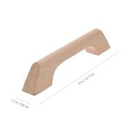 Lurrose Cabinet Pulls Beech Wooden Centres 96mm Hole 4pcs | Easy Replacement Modern Simple Style, Smooth Natural Finish, for Home Renovators and Landlords