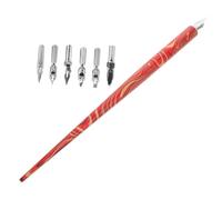 Lurrose Calligraphy Dip Pen Set with Nibs for Students Smooth Ink Flow Portable Hand Lettering Pens for Writing Drawing and Comic Art Precision English Calligraphy Tool