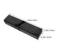 Lurrose Candy Packaging Boxes Easy to Carry 4pcs Black Paper with 6 Cavity Compartments and Keeps Each Chocolate, Elegant Design for Parties and Office Sharing