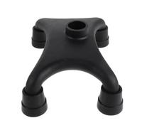 Lurrose Cane Tip Heavy Duty - Aperture 0.7‘’ Self Standing Quad Base for Walking Cane - 4 Prong Foot Pad Replacement for Walking Stick Offset