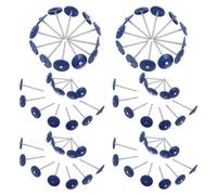 Lurrose Cap for Secure Grip Roofing Nails 200pcs Plastic Round Inch Blue and Excellent Fastening on Insulation Board and Foam Board, for Roof Felt, Tarp, Fence, and Ceiling Tiles