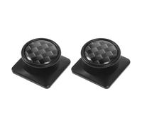 Lurrose Car Hooks 2pcs Sleek Textured Aluminium Alloy Adhesive Hooks Multifunctional Auto Organizer Holders for Car Dashboard and Passenger Side Use