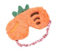 Lurrose Carrot Eye Mask Supple Sleeping Eyeshade for Easter Elements Plush Eye Mask as Sleeping Blindfold for Girls Sleepover Party Supplies for Sleep