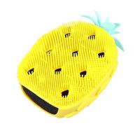 Lurrose Cartoon Pineapple Shape Shower Brush Bathing Scrubber Food Grade Silicone Sponge Massage Suitable for Skin Types Family Bath Use