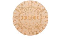 Lurrose Carved Divination Board Sturdy Pendulum Board for Beginners and Divination Game Lovers Timeless Style Wood Material with Pattern Design Comfortable and Smooth Professional Use