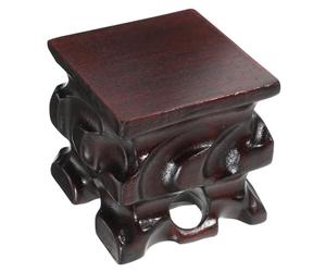 Lurrose Carved Wooden Pedestal Wood Display Stand for Pot and Fish Tank | Aquarium Stand, Rustic Artistic Decor, Smooth Burr Free Finish, Stable Support Points for Collections