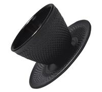 Lurrose Cast Iron Tea Cup with Polka Dot Pattern and Coaster Set Vintage Retro Chinese Tea Tasting Cup for Home and Office Traditional Sturdy Iron Teaware