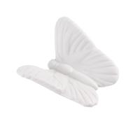 Lurrose Ceramic Nordic Wall Hanging Decor Small White Butterfly Bedroom Wall Art for Home Living Creative Aesthetic Decoration Accessory