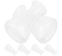 Lurrose Chemistry Flask 100ml 6pcs Plastic Narrow Neck Conical Erlenmeyer Flask Set with Easy Mixing Feature for Laboratory and Kitchen
