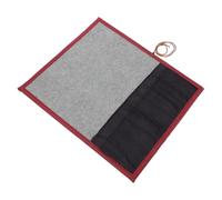 Lurrose Chinese Calligraphy Brush Holder Bamboo Pencil Bag Roll up Design Large Capacity Organizer for Artists Students