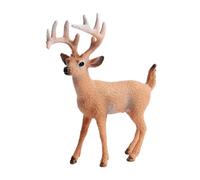 Lurrose Christmas Simulation Elk Cake Topper Brown Elk Shape Adornment Tabletop Decoration for Birthday Cake and Holiday Décor