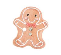 Lurrose Christmas Tinplate Candy Box Gingerbread Man Cartoon Small Box Party Decoration Storage Case