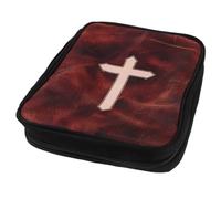 Lurrose Church Sacrament Bag with Compartments, Polyester Travel Case | Heavy Inner Padding, Subtle Cross Motif, for Church Service and Travel Use, Holy Water Bottle