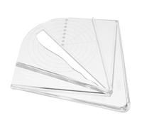 Lurrose Clear Acrylic Center Finding Ruler for Woodworking Lathe Precise Symmetrical Edge Marking Tool for Woodturning DIY Carpenter Alignment Gauge Beginner-friendly Woodworking Center