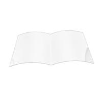 Lurrose Clear Acrylic Fan Shaped Book Stand Transparent Open Design Holder for Cookbooks Magazines Music Notebooks Desk Reading Display in Kitchen Living Room Study