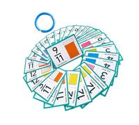 Lurrose Colorful Fraction Practice Cards for Math Manipulatives for Elementary Students Interactive Learning Tools Boosting Calculation Speed and Accuracy Homeschool Classroom Essential
