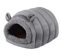 Lurrose Comfortable and Warm Hamster House with Canvas and Pp Cotton Material, Small Pet Bed and Hideout for Hamsters, Guinea Pigs, and Other Small Animals, Convenient to Clean and Stylish