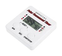 Lurrose Compact Poker Dealer Timer with 99 Minutes 59 Seconds Countdown, Plastic Electronic Timer for Party and Game Table Accessories, Lightweight and Practical Design in White