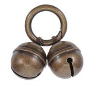 Lurrose Copper Bells for Dog and Cat Collars Extra Loud Pet Bells with Snap Clips Vintage Design for Pet Tracking Training and Outdoor Use