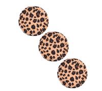 Lurrose Cosmetics Puff Tool 3pcs Soft Flocking Cloth Makeup Pads for Women Makeup Removal and Loose Powder Random Color