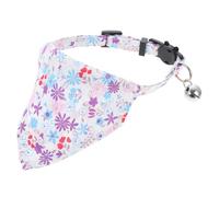 Lurrose Cotton Cat Bib Triangular Pet Scarf Easy to Dry Comfortable Fashionable Patterns Decorative Pet Accessory for Daily Use Suitable for Cats and Dogs