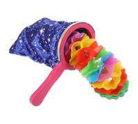 Lurrose Creative Performance Props Trick Bag with Handle, Textile Plastic Paper Material, 1 Bag 2pcs for Festival Performances and Stage Magic Shows Random Color