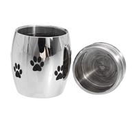 Lurrose Cremation Storage Box Lightweight with Corrosion Resistance and Smooth Polishing Pet Cinerary Urn Stainless Steel for Dog Ashes Suitable for Memorial of Beloved Pets