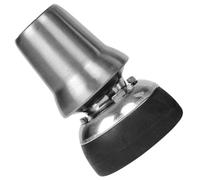 Lurrose Crutch Tips Replacement with Rubber Anti-Slip Covers and Stainless Steel Core, 22mm Diameter for Hiking Poles and Mobility Support