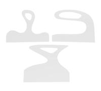 Lurrose Cutting Board Handle Templates Lightweight Woodworking Charcuterie Board Stencils Tracing Tools 3pcs Acrylic for Accurate Cutting for Creating Handles