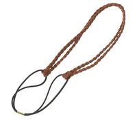 Lurrose Decorative Handmade Twisted Braid Headband Suede Double-Layer Woven Hairband Hair Accessory for Women Fits Most Head Sizes for Casual and Party Wear