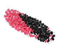 Lurrose Decorative Push Pins Plastic and Iron Material 200pcs Heart Shaped with Large Durability, Protect Wall Surfaces for Cork Board and Notice Board Fixings for DIY Crafts and Home