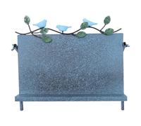 Lurrose Desk Book Stand: Metal Reading Rest Book Holder, Desktop Iron Cookbook Documents Holder, Adjustable Metal Reading Rack for Kitchen Recipes Textbook Blue